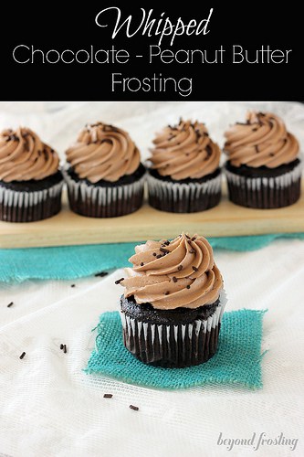 Whipped chocolate-peanut butter frosting