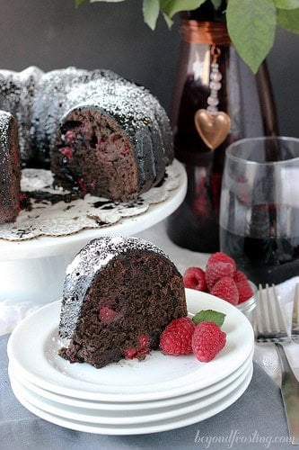 Raspberry Cabernet Cake