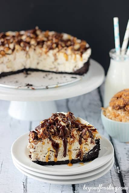 Samoa Cookie Ice Cream Cake