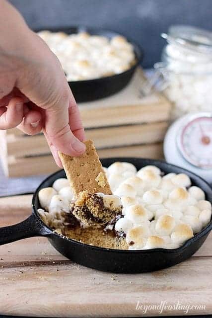 Cookie Dough S'mores Dip | beyondfrosting.com | #cookiedoughweek #smores