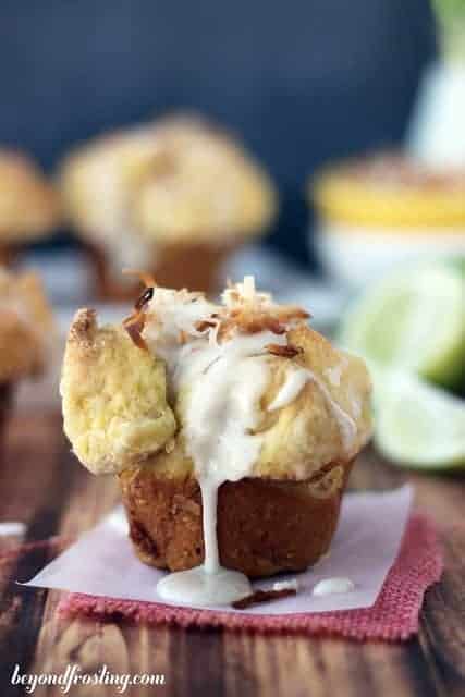 Coconut Key Lime Monkey Bread