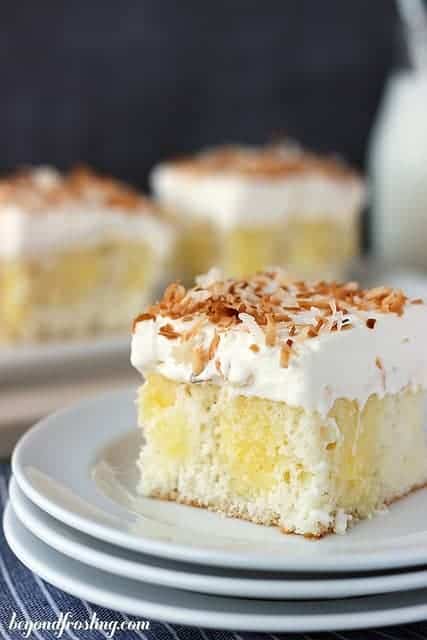 Moist Coconut Lime Poke Cake Recipe | Beyond Frosting