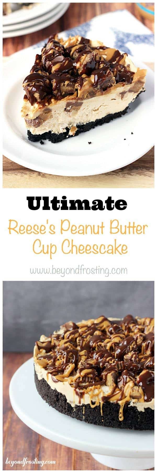 Ultimate NoBake Reese’s Peanut Butter Cup Cheesecake Beyond Frosting