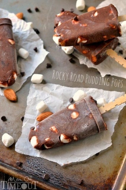 22- rocky road pudding pops