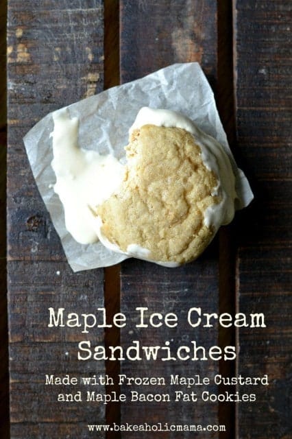 6- maple ice cream sandwhich