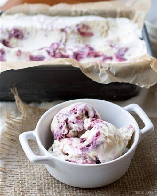 80- cherry cobbler ice cream