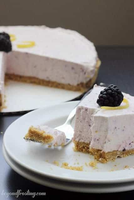 Triple Berry No-bake Cheesecake | beyondfrosting.com | #cheesecake