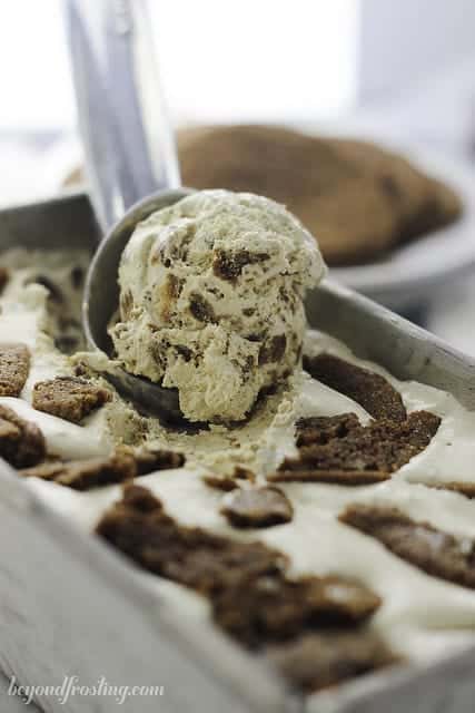 No-Churn Molasses Cookie Ice Cream