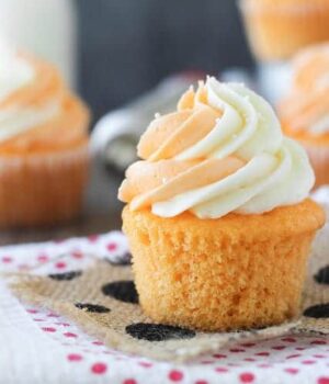 Orange Cream Pop Cupcakes