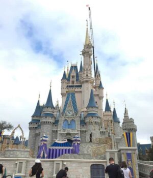 A picture of Disney castle.