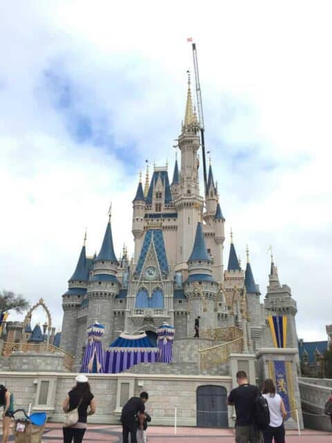 A picture of Disney castle.