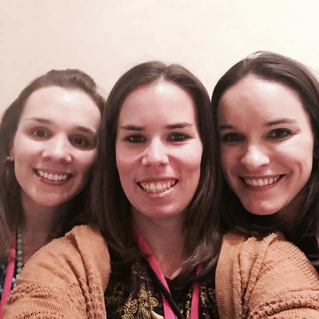 Selfie of three blog friends