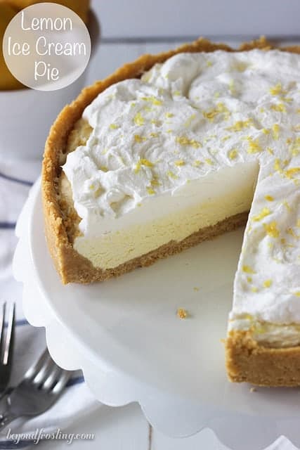 Lemon Ice Cream Pie - Beyond Frosting