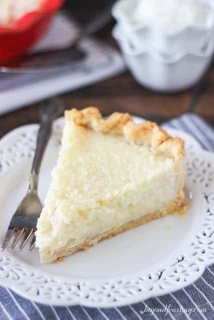 Old Fashioned Coconut Custard Pie