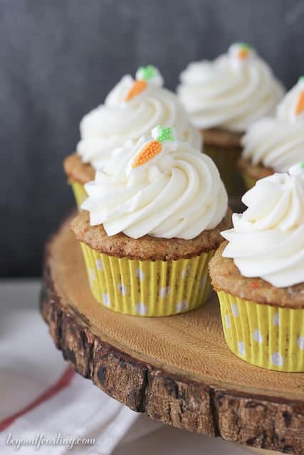 Carrot Cake Cupcakes - Beyond Frosting