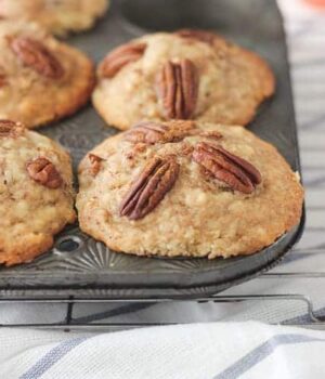 These Bakery Style Cinnamon Pecan Muffins are incredibly moist, full of cinnamon and crunchy pecans.