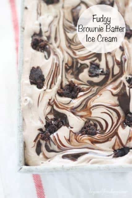 Gooey Brownie Batter No-Churn Ice Cream. This ice cream will be the best thing you make this summer!