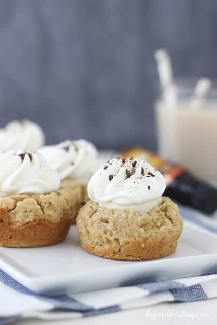 White Russian Cream Pie Cookie Cups - Beyond Frosting