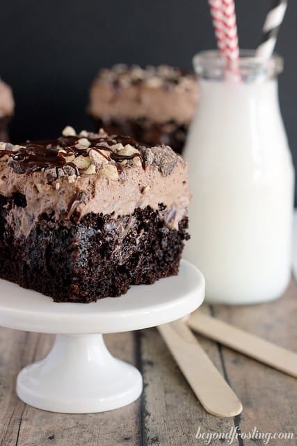 Sinful Triple Chocolate Poke Cake