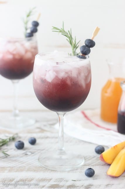 Blueberry Peach Spritzer - Beyond Frosting