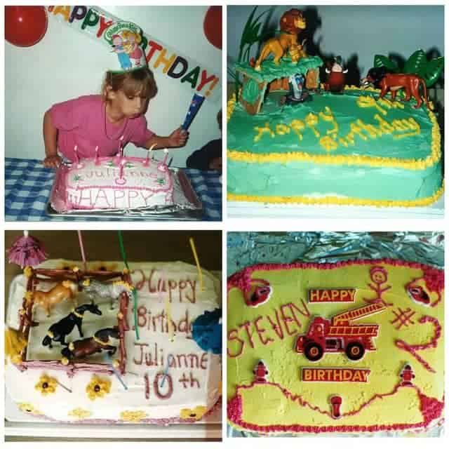Birthday cake collage
