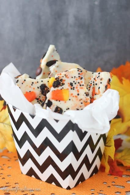 Candy Corn Candy Bark - Beyond Frosting