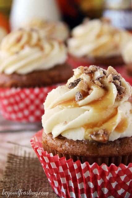 Pumpkin Caramel Cupcakes