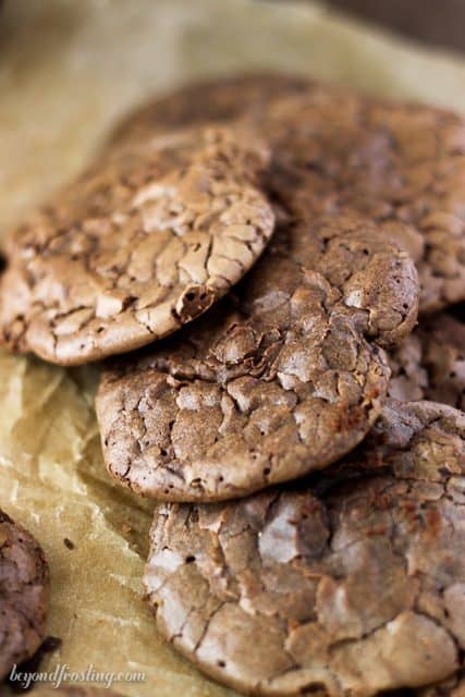These Triple Chocolate Truffle Cookies are a chocolate lover’s dream. Crispy on the outside and gooey in the middle.