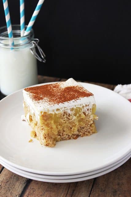 French toast poke cake