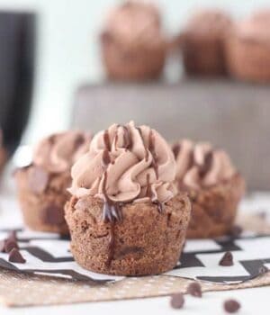 These Hot Chocolate Cookie Cups are a perfect treat to enjoy this winter. It’s a hot chocolate cookie filled with hot chocolate whipped cream and drizzled with more chocolate.
