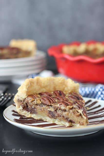 Not your momma’s Pecan Pie. This Kahlua Pecan Pie needs to be on your Thanksgiving table. This flaky pie crust is filled with a classic pecan filling spiked with Kahlua. Chocolate chips optional!