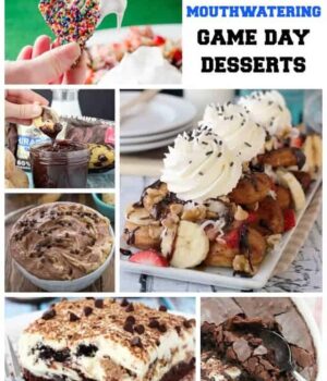30 Mouthwatering Game Day and Superbowl Desserts. These are the BEST most DROOLWORTHY photos from your favorite food bloggers.