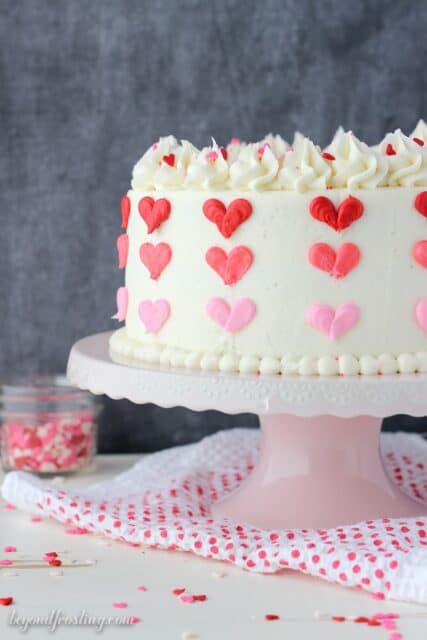 Valentine S Day Ombre Heart Cake Beyond Frosting