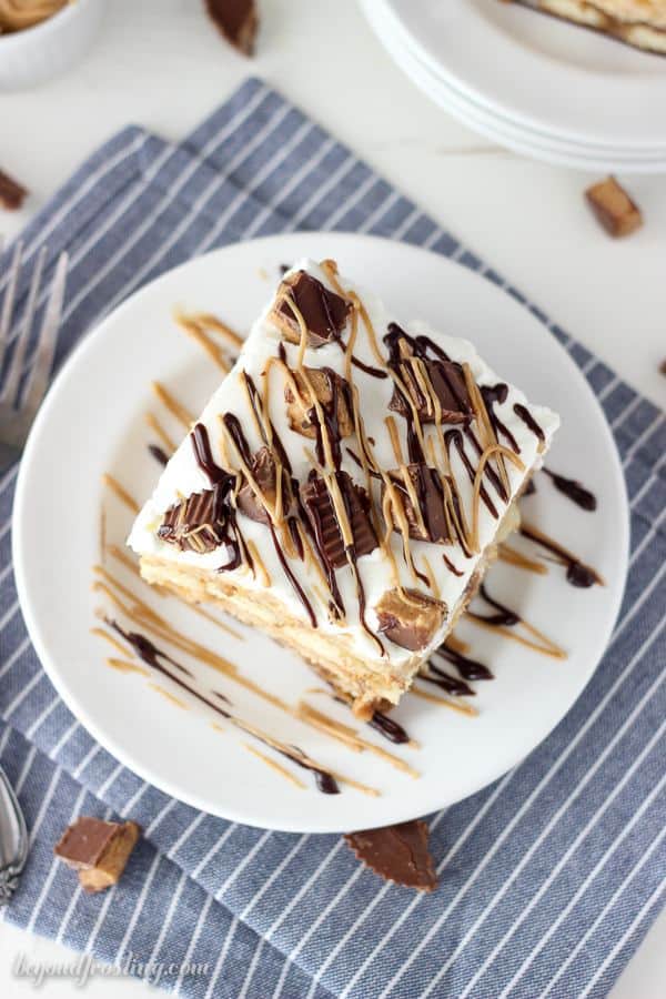 You won't be able to get enough of this Peanut Butter Cup Tiramisu. This recipe is simple and absolutely mouthwatering!