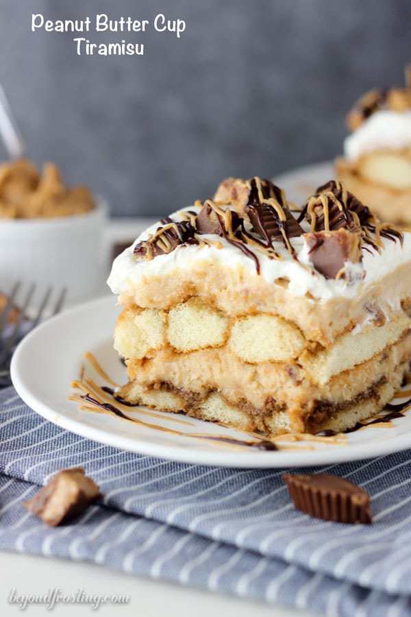 Which layer of this Peanut Butter Cup Tiramisu is your favorite? The espresso-soaked lady fingers, the peanut butter mousse or the whipped cream?