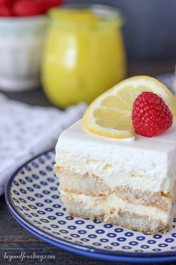This No-Bake Lemon Shortcake Icebox Cake is layers of soft ladyfingers, lemon cheesecake mousse and whipped cream. This is one recipe you’ll make time and time again.