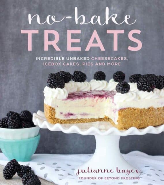Order the newest cookbook from Julianne at Beyond Frosting. 80 No-Bake Treats. Incredible Unbaked Cheesecakes, Icebox Cakes, Pies and More!