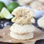 These chunky Coconut Lime Cookies are the perfect summer treat. The soft cookies are loaded with sweetened coconut and lime zest.Grab the recipe at www. beyondfrosting.com