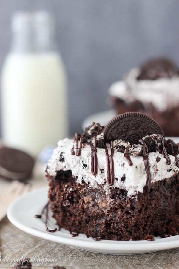 Ultimate Oreo Poke Cake - Beyond Frosting