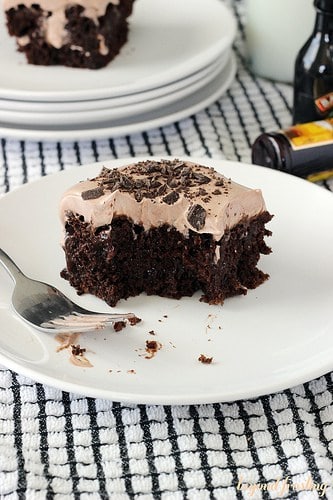 Mudslide Poke Cake