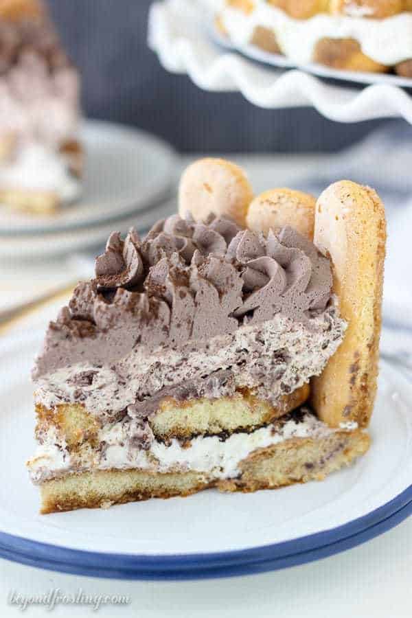 You need this No-Bake Tiramisu Cheesecake this summer. Layers of espresso-soaked lady fingers, mascarpone whipped cream frosting and chocolate covered espresso beans.