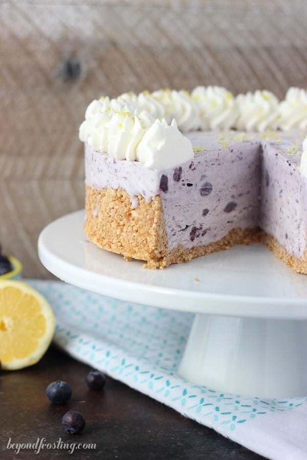 This Easy No-Churn Blueberry Ice Cream Pie takes only 5 ingredients for the filling! In about 15 minutes this ice cream dessert is ready for the freezer