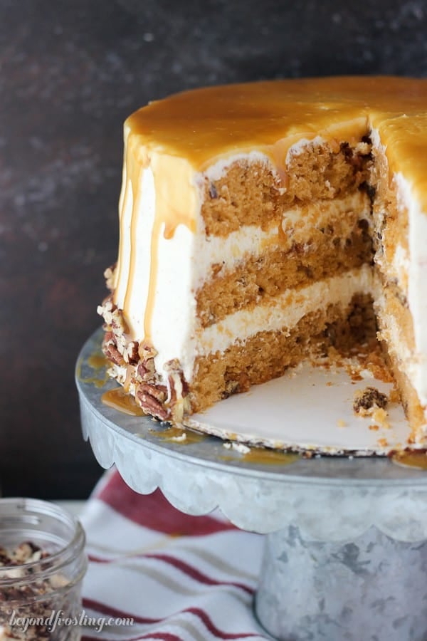 Salted Caramel Butterscotch Cake with Brown Butter