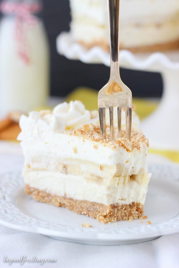 No-Bake Banana Pudding Cheesecake - Beyond Frosting