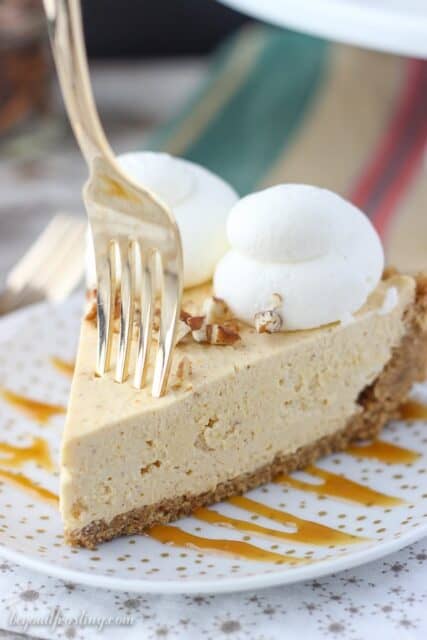 No Bake Pumpkin Mascarpone Cheesecake | Beyond Frosting