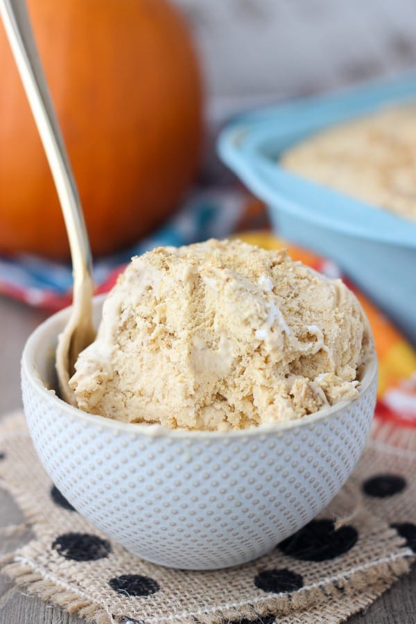 You're going to want to make this Pumpkin Pie Ice Cream. It's a homemade from scratch pumpkin ice cream with layers of graham cracker crusts.