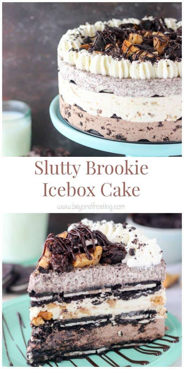 Slutty Brookie Icebox Cake - Beyond Frosting