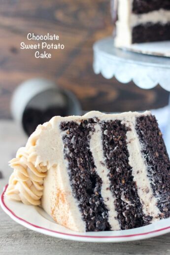 Chocolate Sweet Potato Cake with Brown Sugar Frosting