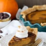 This Mexican Chocolate Pumpkin Pie is a classic pumpkin pie with layers of spiced Mexican chocolate pumpkin. This is definitely a pumpkin pie recipe you’ll love.