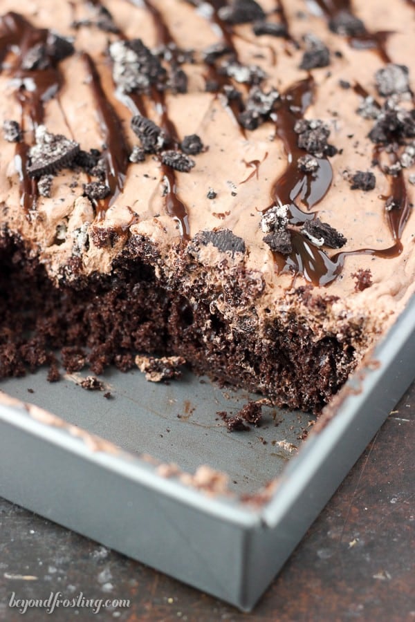 Oreo Dirt Poke Cake Beyond Frosting